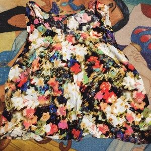 Floral tank crop top